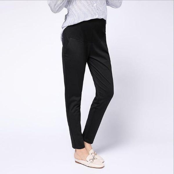 maternity bottoms black stomach lift casual pants 2021 autumn adjustable belt pregnancy women's high elastic slim feet, White
maternity bottoms black stomach lift casual pants 2021 autumn adjustable belt pregnancy women's high elastic slim feet, White