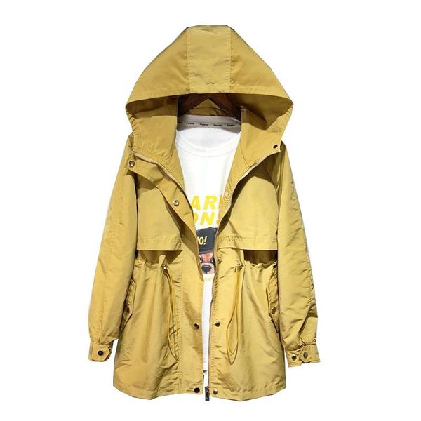 women's trench coats 2021 spring autumn ladies coat casual long sleeve hooded womens windbreakers fashion loose pocket overcoat women, Tan;black
women's trench coats 2021 spring autumn ladies coat casual long sleeve hooded womens windbreakers fashion loose pocket overcoat women, Tan;black