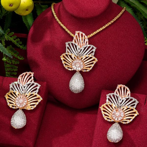 earrings & necklace godki exclusive jewellery luxury big earring 2 pcs jewelry bridal wedding cubic zirconia party set for women, Silver
earrings & necklace godki exclusive jewellery luxury big earring 2 pcs jewelry bridal wedding cubic zirconia party set for women, Silver
