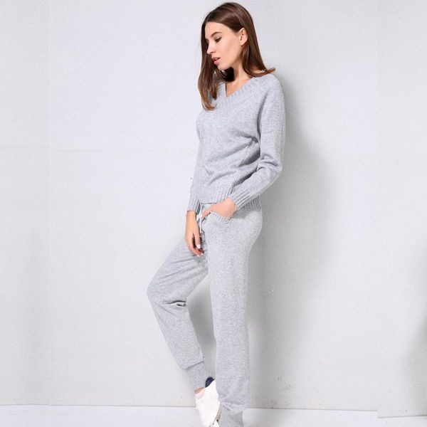 women's two piece pants jfhgzb set women sports suit 2 v neck sweater tracksuit knitted knit 15-20, White
women's two piece pants jfhgzb set women sports suit 2 v neck sweater tracksuit knitted knit 15-20, White