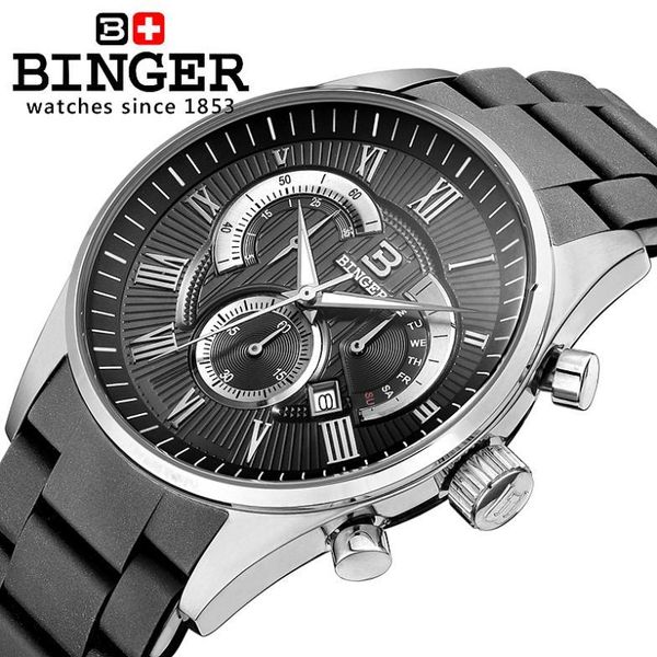 wristwatches switzerland watches men binger quartz watch full stainless steel chronograph diver glowwatch bg-0407-3, Slivery;brown
wristwatches switzerland watches men binger quartz watch full stainless steel chronograph diver glowwatch bg-0407-3, Slivery;brown