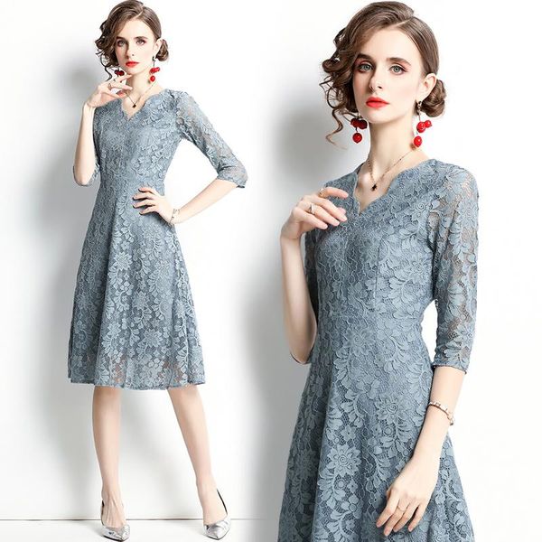 casual dresses elegant lace luxury prom gown classic long robes vestido de festa party dress, Black;gray
casual dresses elegant lace luxury prom gown classic long robes vestido de festa party dress, Black;gray