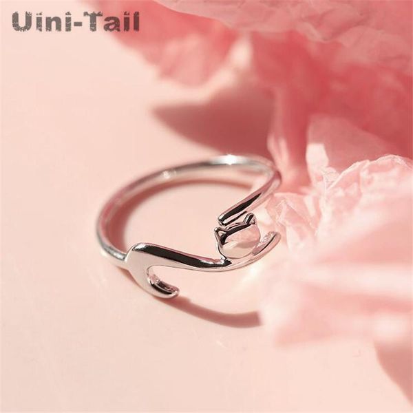 cluster rings uini-tai selling 925 sterling silver lazy cat star open ring fashion creative design student accessories, Golden;silver
cluster rings uini-tai selling 925 sterling silver lazy cat star open ring fashion creative design student accessories, Golden;silver