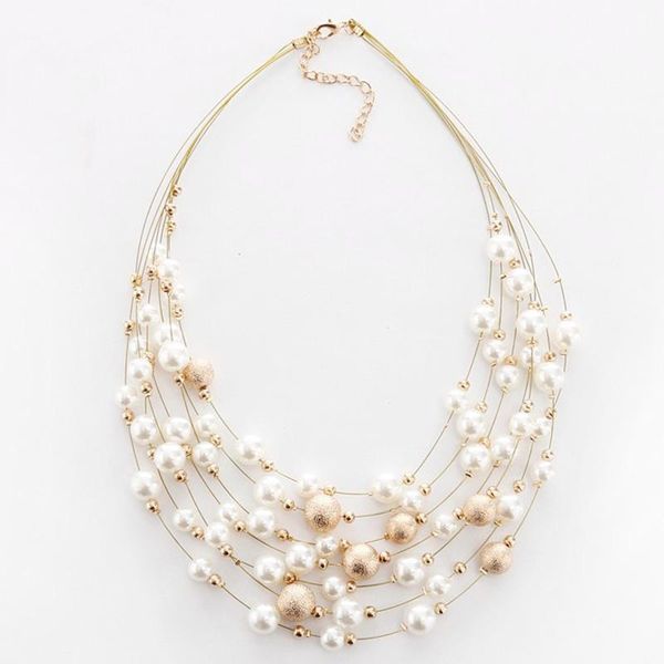 pendant necklaces charmsmic multilayer pearl tassel charm women fashion statement jewelry luxury party jewellery accessories, Silver
pendant necklaces charmsmic multilayer pearl tassel charm women fashion statement jewelry luxury party jewellery accessories, Silver