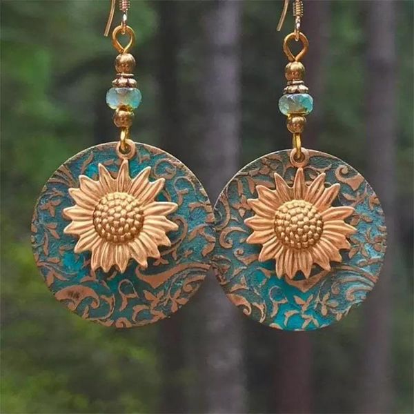 dangle & chandelier bohemian geometric pattern inlay golden sunflowers women earrings engagement wedding drop earring party gifts, Silver
dangle & chandelier bohemian geometric pattern inlay golden sunflowers women earrings engagement wedding drop earring party gifts, Silver