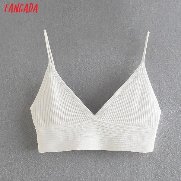women's tanks & camis tangada women white knit bralette crop spaghetti strap sleeveless backless short shirts female ab47
women's tanks & camis tangada women white knit bralette crop spaghetti strap sleeveless backless short shirts female ab47