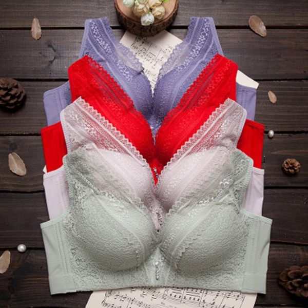 bras e lovegirl spring and summer bra thin large size gathered breathable lace vest ladies underwear without steel ring, Red;black
bras e lovegirl spring and summer bra thin large size gathered breathable lace vest ladies underwear without steel ring, Red;black