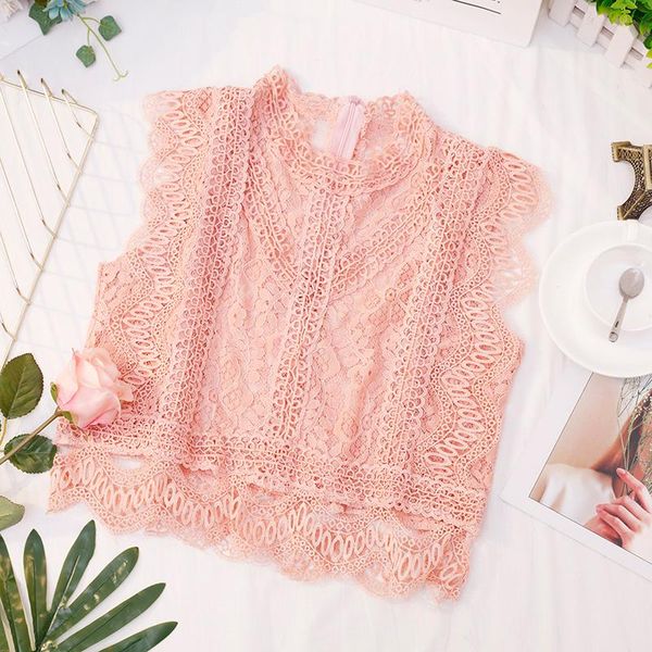 women's vests 2021 spring summer women fashion short lace hook hollow out sleeveless elegant shirt vest yy139, Black;white
women's vests 2021 spring summer women fashion short lace hook hollow out sleeveless elegant shirt vest yy139, Black;white