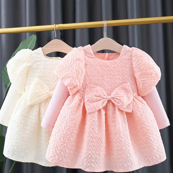 girl's dresses winter fall born baby girls dress long sleeve bow clothes children kids costumes rompers vestidos mesh 16 18 month, Red;yellow
girl's dresses winter fall born baby girls dress long sleeve bow clothes children kids costumes rompers vestidos mesh 16 18 month, Red;yellow