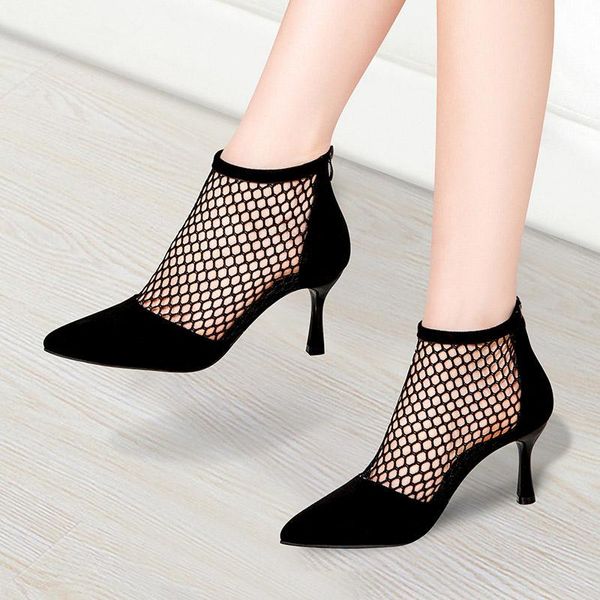 dress shoes 2021 summer women fashion high heels pumps mesh pointed toe ladies zippers women's breathable shoe female footweaar, Black
dress shoes 2021 summer women fashion high heels pumps mesh pointed toe ladies zippers women's breathable shoe female footweaar, Black