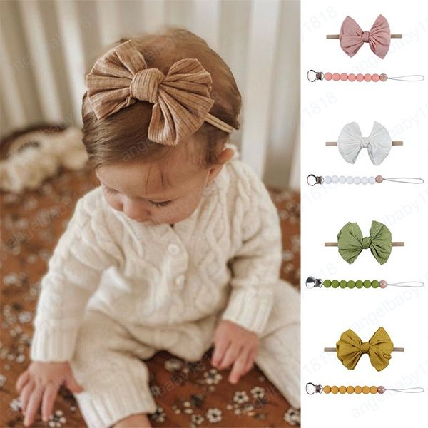 baby pacifier chain clips holders bows headbands 2pcs/sets silicone teething beads natural wooden newborn teeth practice toys
baby pacifier chain clips holders bows headbands 2pcs/sets silicone teething beads natural wooden newborn teeth practice toys
