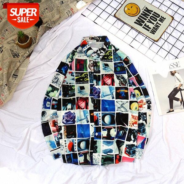 japanese and korean long-sleeved shirts fun creative men's women's casual for lovers #113a, White;black
japanese and korean long-sleeved shirts fun creative men's women's casual for lovers #113a, White;black