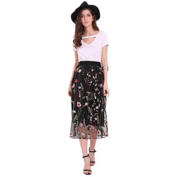 skirts women fashion vintage long elegant black lace floral embroidered mesh skirt ladies casual high waist a line midi
skirts women fashion vintage long elegant black lace floral embroidered mesh skirt ladies casual high waist a line midi