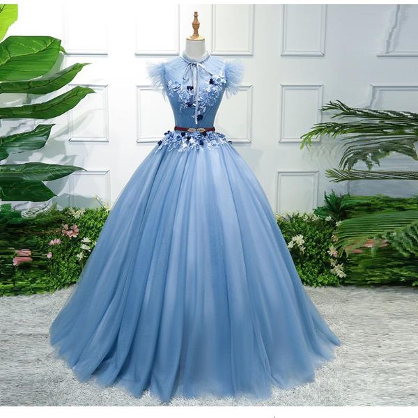 party dresses sky blue elegant tulle prom flowers appliques ball gown women formal homecoming night gowns plus size custom made, White;black
party dresses sky blue elegant tulle prom flowers appliques ball gown women formal homecoming night gowns plus size custom made, White;black