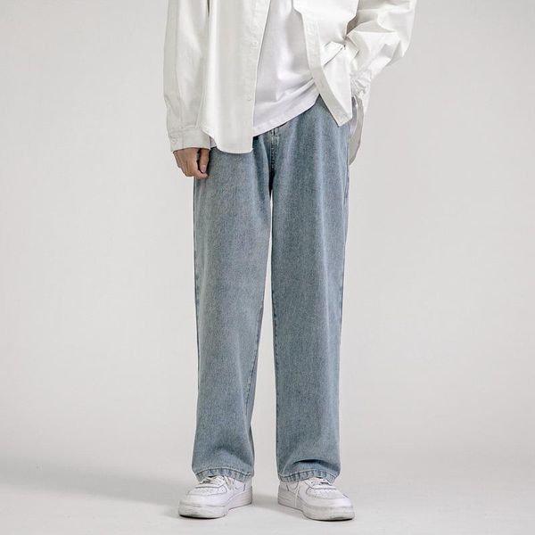 men's jeans 2021 wide-leg long pants korean version of the trend casual straight loose young daddy, Blue
men's jeans 2021 wide-leg long pants korean version of the trend casual straight loose young daddy, Blue