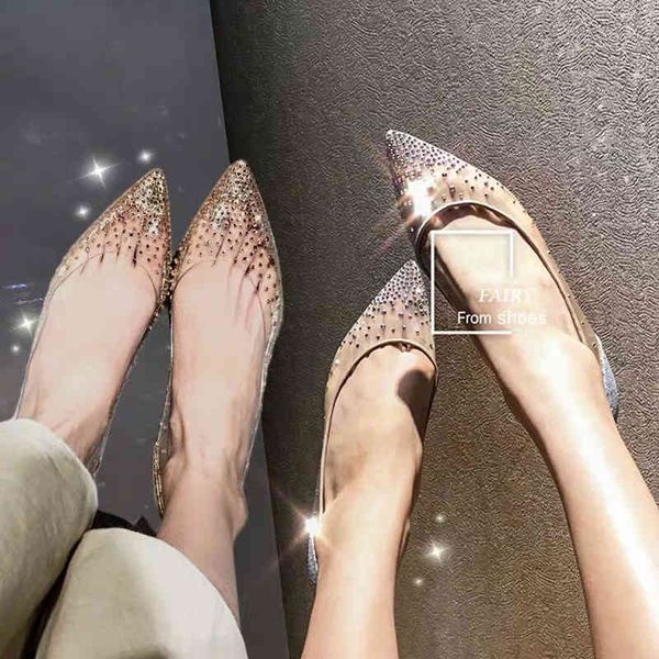 dress shoes autumn women flats pvc transparent crystal woman pointed toe slip on casual walk work vepv, Black
dress shoes autumn women flats pvc transparent crystal woman pointed toe slip on casual walk work vepv, Black