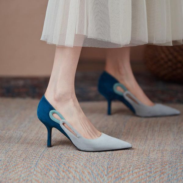 dress shoes summer high heels women pumps hollow shallow female pointed toe slip-on thin plus size 2021, Black
dress shoes summer high heels women pumps hollow shallow female pointed toe slip-on thin plus size 2021, Black