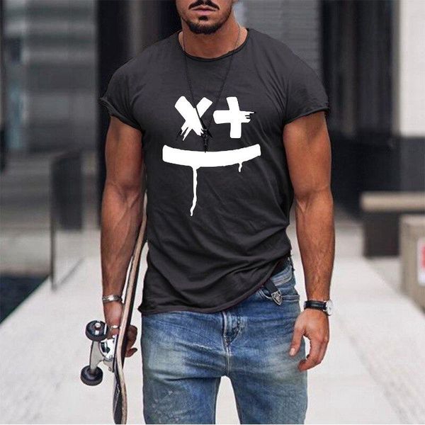 men's t-shirts summer short sleeve round neck t-shirt casual tee, White;black
men's t-shirts summer short sleeve round neck t-shirt casual tee, White;black