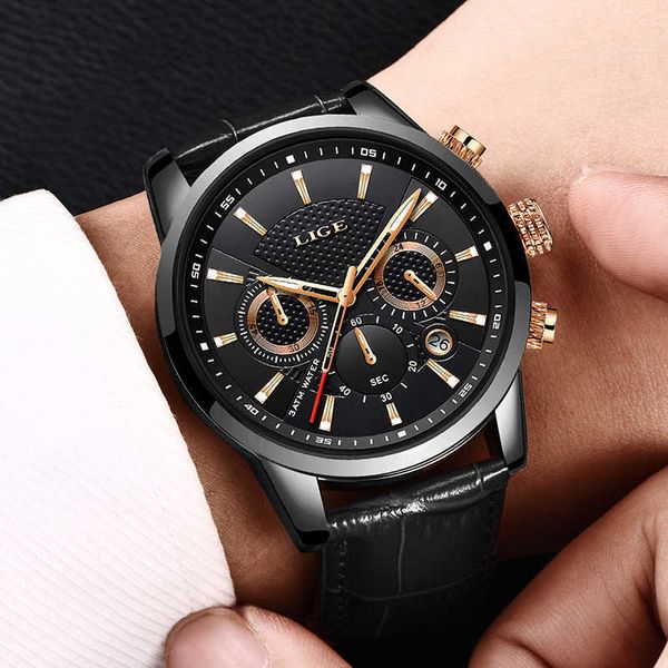 reloj hombre lige brand luxury men watch casual leather sports watches mens waterproof analog quartz clock chronograph 210527, Slivery;brown
reloj hombre lige brand luxury men watch casual leather sports watches mens waterproof analog quartz clock chronograph 210527, Slivery;brown