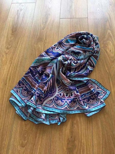 scarves 2021 arrival brand colorful paisley 100% satin georgette scarf 140*140 cm square big shawl wrap for women lady, Blue;gray
scarves 2021 arrival brand colorful paisley 100% satin georgette scarf 140*140 cm square big shawl wrap for women lady, Blue;gray