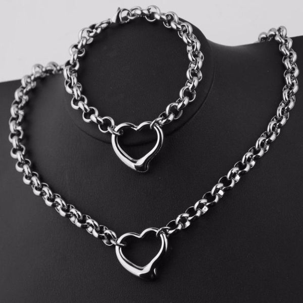 earrings & necklace women jewelry set stainless steel silver color rolo chain heart pendant necklace&bracelet more styles mother's day
earrings & necklace women jewelry set stainless steel silver color rolo chain heart pendant necklace&bracelet more styles mother's day