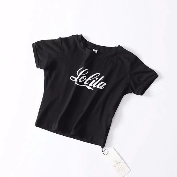 summer letter printed short-sleeved tight women's t-shirt slim thin wild short section exposed umbilicus 210507, White
summer letter printed short-sleeved tight women's t-shirt slim thin wild short section exposed umbilicus 210507, White