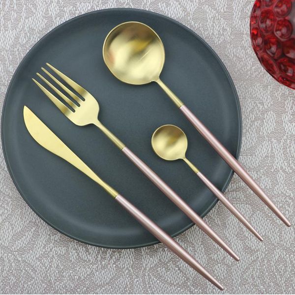 dinnerware sets gold set 304 stainless steel flatware colorful cutlery kitchen western tableware fork knife scoop silverware
dinnerware sets gold set 304 stainless steel flatware colorful cutlery kitchen western tableware fork knife scoop silverware