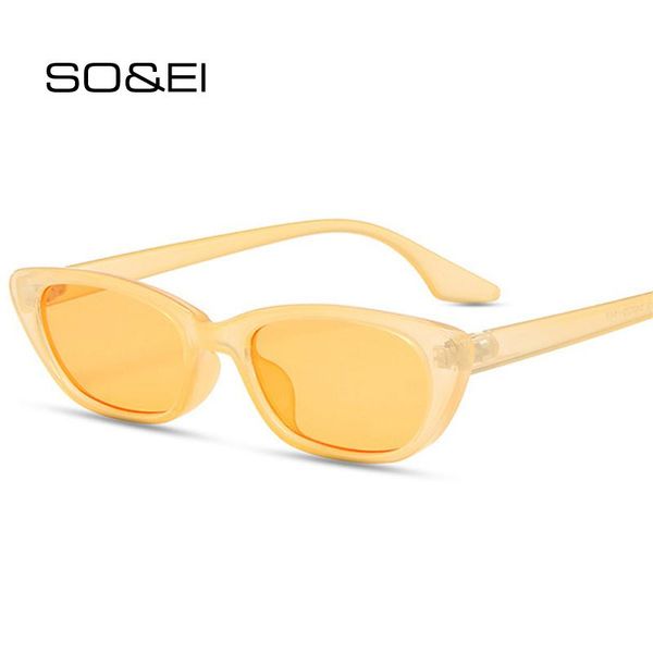 sunglasses so&ei ins fashion small cat eye women vintage leopard champagne eyewear trending men shades uv400 sun glasses, White;black
sunglasses so&ei ins fashion small cat eye women vintage leopard champagne eyewear trending men shades uv400 sun glasses, White;black