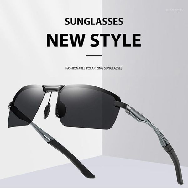 sunglasses men polarized aluminum magnesium leg rimless fashion designer outdoor driving sun glasses goggle uv400, White;black
sunglasses men polarized aluminum magnesium leg rimless fashion designer outdoor driving sun glasses goggle uv400, White;black