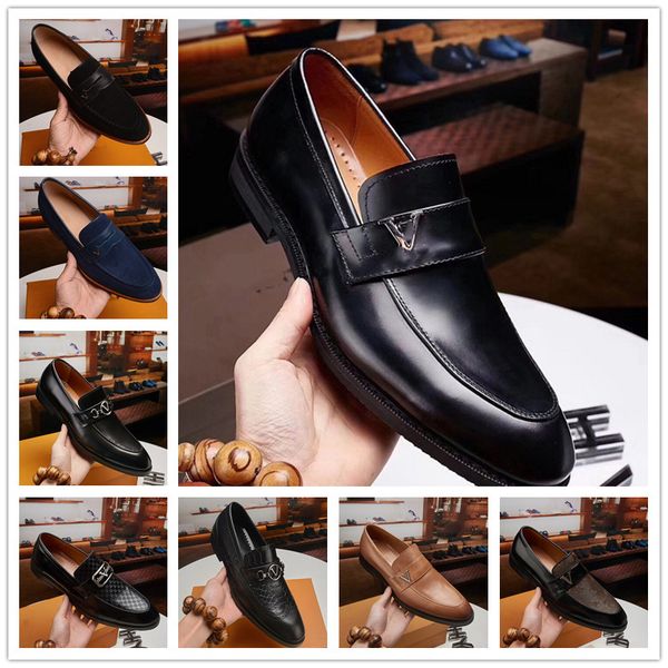 2021 designer formal dress shoes for gentle designers men black genuine leather pointed toe mens business oxfords casual size 38-45
2021 designer formal dress shoes for gentle designers men black genuine leather pointed toe mens business oxfords casual size 38-45