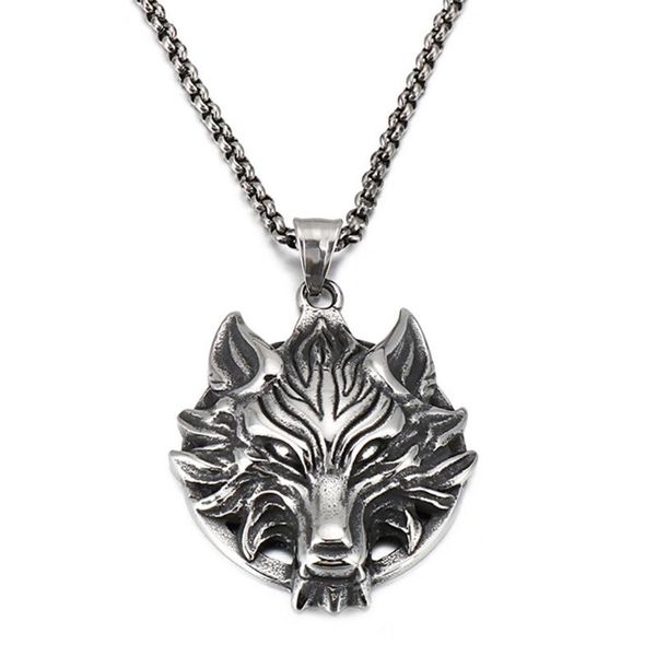 punk rock vintage viking wolf pendant necklace men stainless steel gold 50cm 55cm 60cm chian animal choker jewelry necklaces, Silver
punk rock vintage viking wolf pendant necklace men stainless steel gold 50cm 55cm 60cm chian animal choker jewelry necklaces, Silver