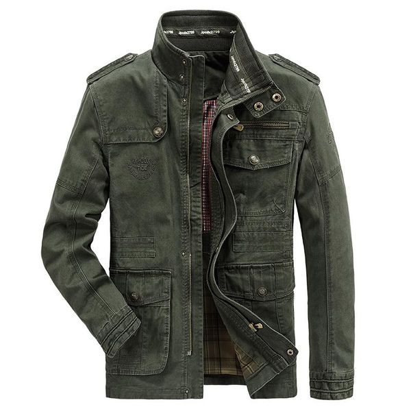 men's jackets autumn winter jacket men 100% cotton business casual cargo military multi-pocket mens and coats male chaqueta hombre 7xl, Black;brown
men's jackets autumn winter jacket men 100% cotton business casual cargo military multi-pocket mens and coats male chaqueta hombre 7xl, Black;brown