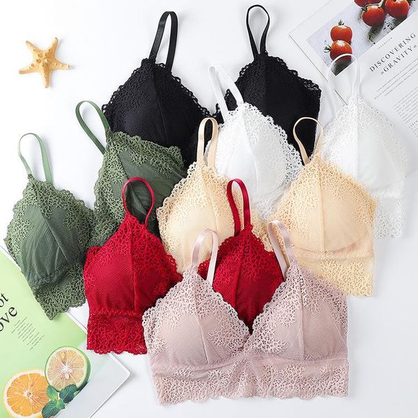 net red lace beautiful back tube comfortable no steel ring with chest pad bra wild breathable wrapped camisoles & tanks, Black;white
net red lace beautiful back tube comfortable no steel ring with chest pad bra wild breathable wrapped camisoles & tanks, Black;white
