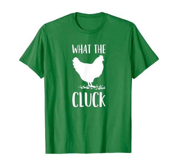 funny chicken farmer t shirt: what the cluck, White;black
funny chicken farmer t shirt: what the cluck, White;black