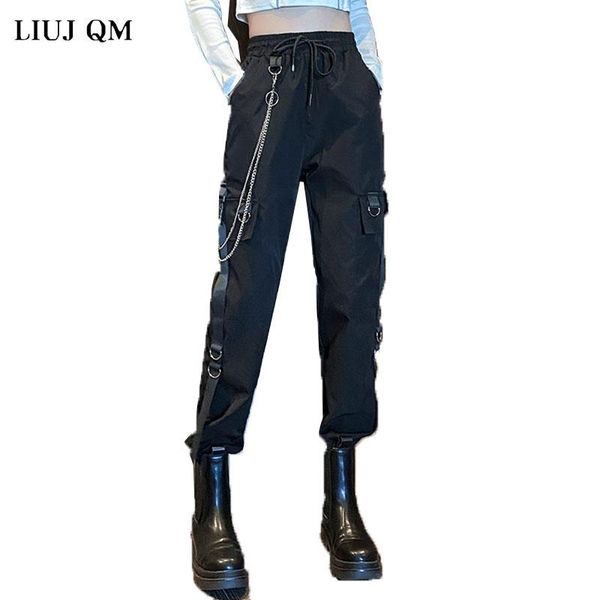 drawstring pants women chain overalls 2021 spring autumn handsome fashion high waist casual plus size trend women's & capris, Black;white
drawstring pants women chain overalls 2021 spring autumn handsome fashion high waist casual plus size trend women's & capris, Black;white