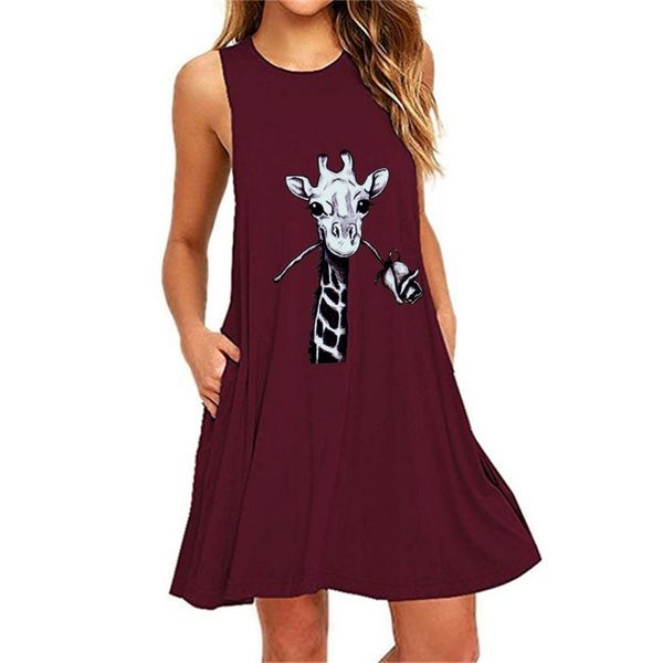 giraffe print sleeveless slim a-line pocket summer dress women casual loose pullover vestido de mujer 210517, Black;gray
giraffe print sleeveless slim a-line pocket summer dress women casual loose pullover vestido de mujer 210517, Black;gray