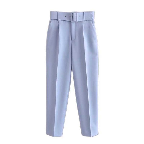 tangada blue suit pants woman high waist pants sashes pockets office ladies work elegant pants 6a22 210609, Black;white
tangada blue suit pants woman high waist pants sashes pockets office ladies work elegant pants 6a22 210609, Black;white