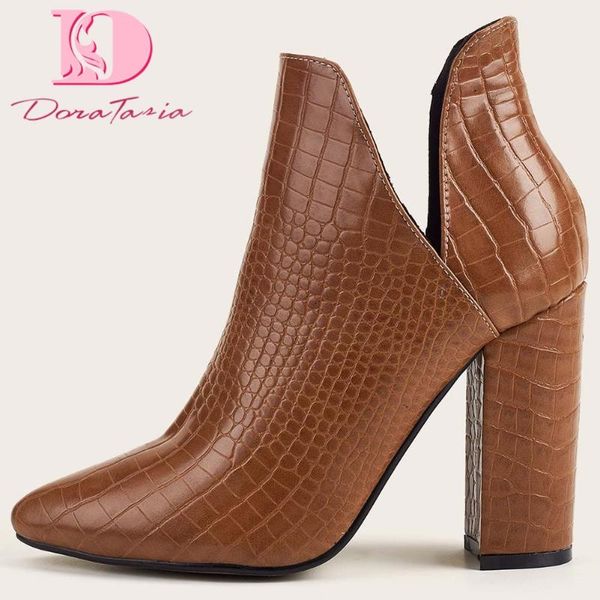 boots doratasia brand female thick high heels fashion pointed toe ankle women 2021 party office shoes woman, Black
boots doratasia brand female thick high heels fashion pointed toe ankle women 2021 party office shoes woman, Black