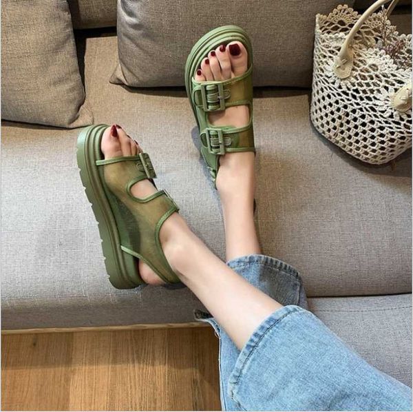 sandals thick-soled women's summer 2021 student casual platform shoes buckle breathable mesh, Black
sandals thick-soled women's summer 2021 student casual platform shoes buckle breathable mesh, Black
