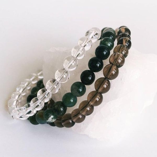 charm bracelets stacking bracelet for men women crystal q-uartz moss a-gate and smoky beaded 3pcs/set yoga healing jewelry, Golden;silver
charm bracelets stacking bracelet for men women crystal q-uartz moss a-gate and smoky beaded 3pcs/set yoga healing jewelry, Golden;silver