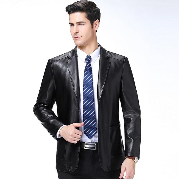 men's fur & faux mens retro leather business blazers man single breasted trench coat jacket 2021 parkas male size 3xl, Black
men's fur & faux mens retro leather business blazers man single breasted trench coat jacket 2021 parkas male size 3xl, Black