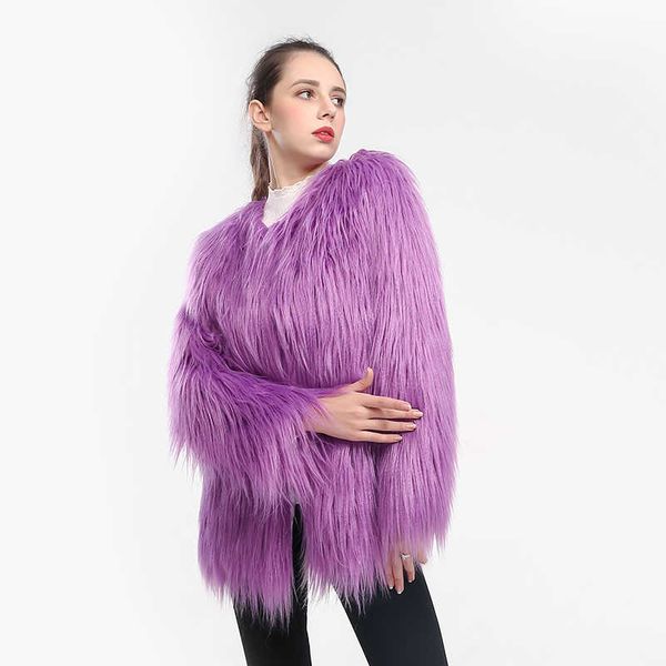 autumn fashion white imitation fur coat temperament light cooked coat 211207, Black
autumn fashion white imitation fur coat temperament light cooked coat 211207, Black