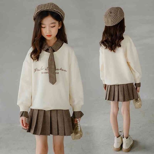 girls' autumn suit 2021 new big loose sweater spring and autumn college style parent-child children's clothes, Black;white
girls' autumn suit 2021 new big loose sweater spring and autumn college style parent-child children's clothes, Black;white