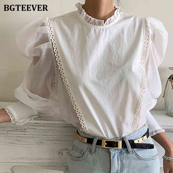 knits new vintage puff sleeve women shirts stand collar ruffles female blouses 2021 spring ladies pullovers blusas mujer bpxj, White
knits new vintage puff sleeve women shirts stand collar ruffles female blouses 2021 spring ladies pullovers blusas mujer bpxj, White