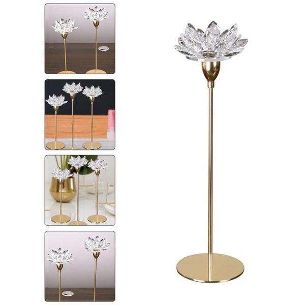 simple modern metal candlestick decor crystal lotus candleholer (golden) candle holders
simple modern metal candlestick decor crystal lotus candleholer (golden) candle holders