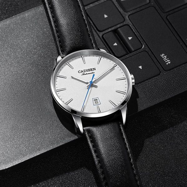 wristwatches 50m waterproof swimming automatic watch men cadisen nh35a movement mechanical watches sapphire calendar, Slivery;brown
wristwatches 50m waterproof swimming automatic watch men cadisen nh35a movement mechanical watches sapphire calendar, Slivery;brown