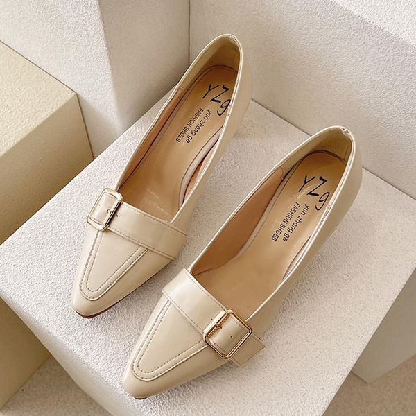 spring women heel shoes fashion pumps slip on pointed toes buckle thick high heels work black khaki beige dress
spring women heel shoes fashion pumps slip on pointed toes buckle thick high heels work black khaki beige dress
