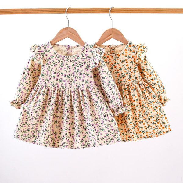 girl's dresses cute floral print baby girl dress ruffle long sleeve autumn toddler for girls kids infant clothes fall cotton clothing, Red;yellow
girl's dresses cute floral print baby girl dress ruffle long sleeve autumn toddler for girls kids infant clothes fall cotton clothing, Red;yellow