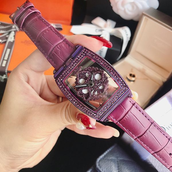 dimini timini new wine barrel type hollow out transparent rotary dial rhine-stone women's watch temperament, Slivery;brown
dimini timini new wine barrel type hollow out transparent rotary dial rhine-stone women's watch temperament, Slivery;brown