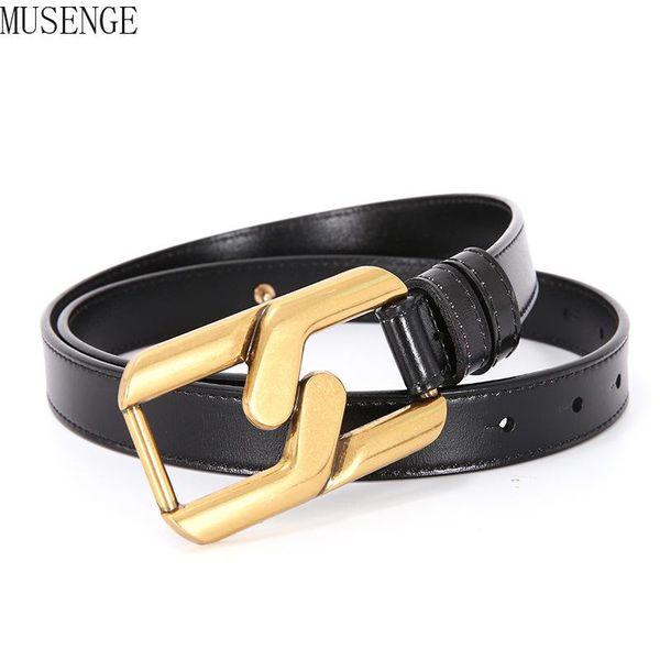 women's belts fashion luxury vintage designer jeans belt gold metal buckle genuine leather dress strap cinturones para mujer, Black;brown
women's belts fashion luxury vintage designer jeans belt gold metal buckle genuine leather dress strap cinturones para mujer, Black;brown